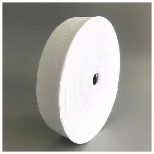 Polyester 38mm Knitted Elastic White Tape