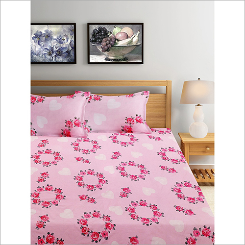 Cotton Bedsheet - 100% Cotton, Multicolor, Breathable | Stylish Design with 1 Bedsheet and 2 Pillow Covers