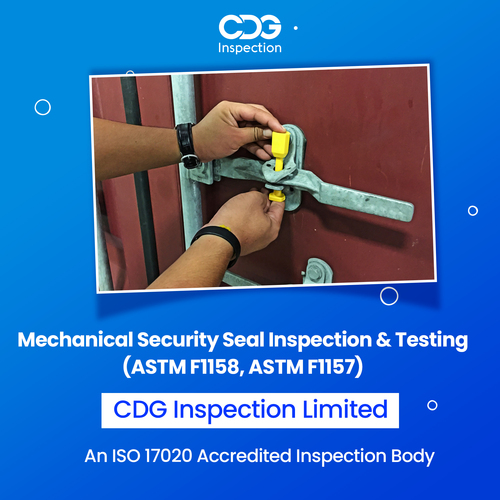 Mechanical Security Seal Inspection and Testing सेवाएं