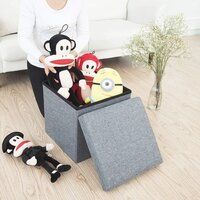 SITTING STOOL WITH STORAGE BOX