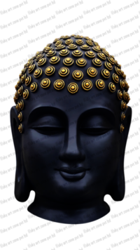 Buddha Head Fiber Statue