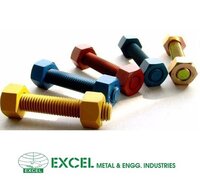 PTFE Coated Bolts - High-Grade Steel, Customizable Diameter, Hexagonal Head , High Load Capacity, Corrosion Resistant, Tight Tolerance, Hex Drive