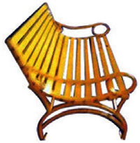 Mild Steel Garden Bench