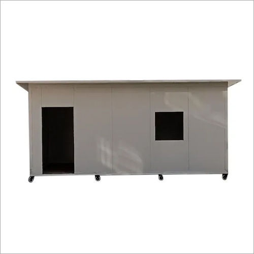 White Prefab Mild Steel Portable Cabin