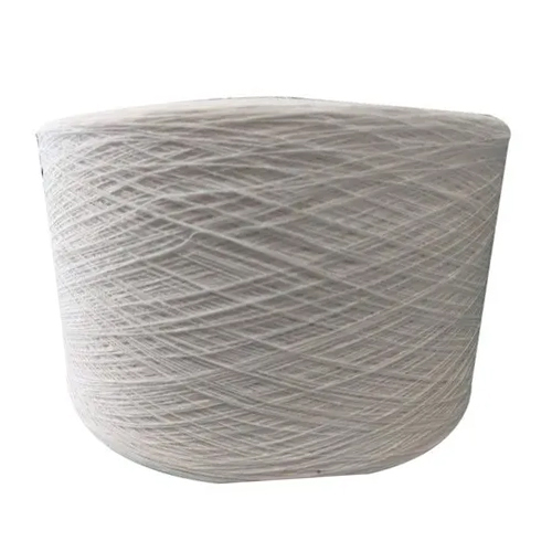 10 White Cotton Yarn - 100% Cotton, Carded Type | Light in Weight for Easy Crafting and Knitting Projects