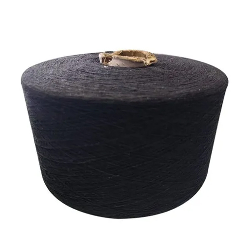2 Ply 10 Count Black Cotton Yarn - 100% Cotton, Lightweight and Durable | Washable Carded Yarn for Knitting, Crocheting, Weaving