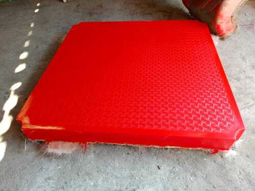 Red Frp Square Platform