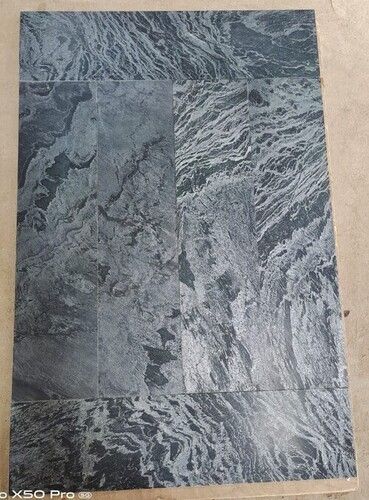 Indian Silver Grey Polished Honed Finish Decorative Quartzite Slate Stone