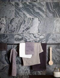 Indian Silver Grey Polished Honed finish Decorative Quartzite Slate Stone Tiles for Interior Flooring Wall Cladding