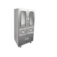 Silver Mild Steel Apron Cabinet