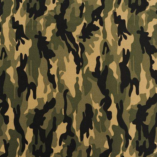 Quick Dry Olive Green Camouflage Fabric