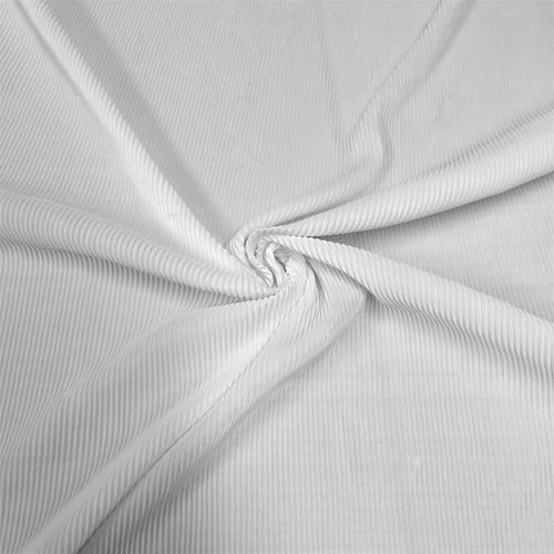 White Polyester Knit Fabric