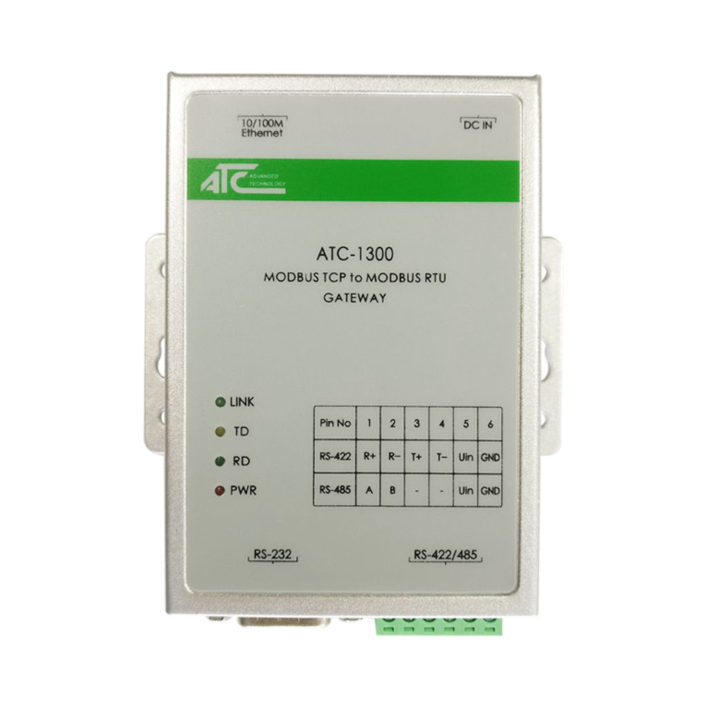 ATC-1300 Modbus Gateway PLC /HMI/IO TC IP to RS-232/RS-485/RS-422 Converter