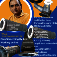 Discharge Rubber Hose - Color: Black