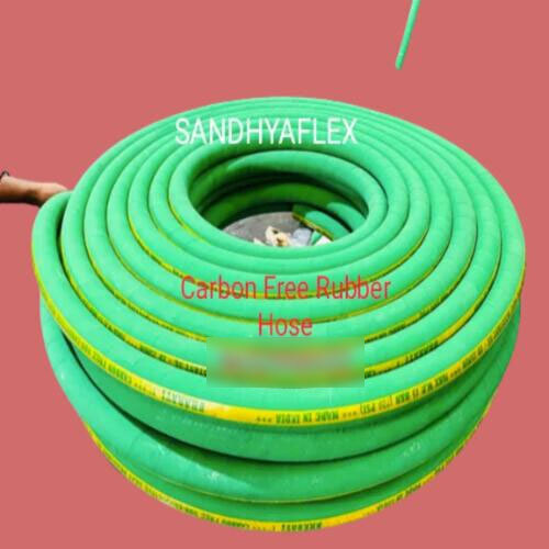 Carbon Free Rubber Hose - Color: Green