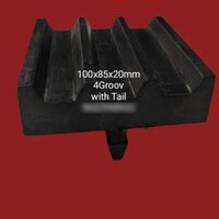 Groove Rubber Pad - Color: Black