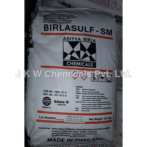 Powder Birlasulf Sm  (Sodium Meta Bisulphite - Food Grade)