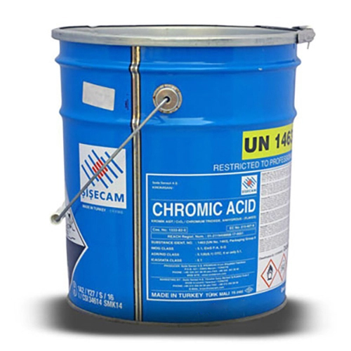 Chromic Acid (Chromium Trioxide Cro3) Flakes - 25 Kgs Application: Metal Finishing