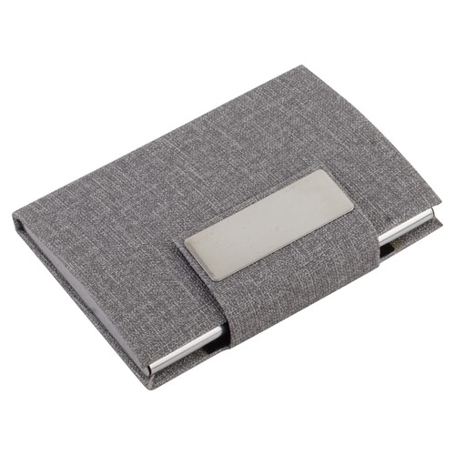Stainless Steel Business Card Holder CH 02 Grey Flap