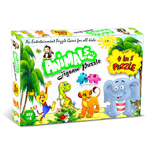 12 Pc Animal Puzzle Age Group: 1-8 Years