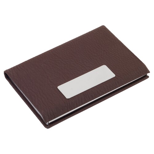 Stainless Steel Business Card Holder CH 06 Coffee