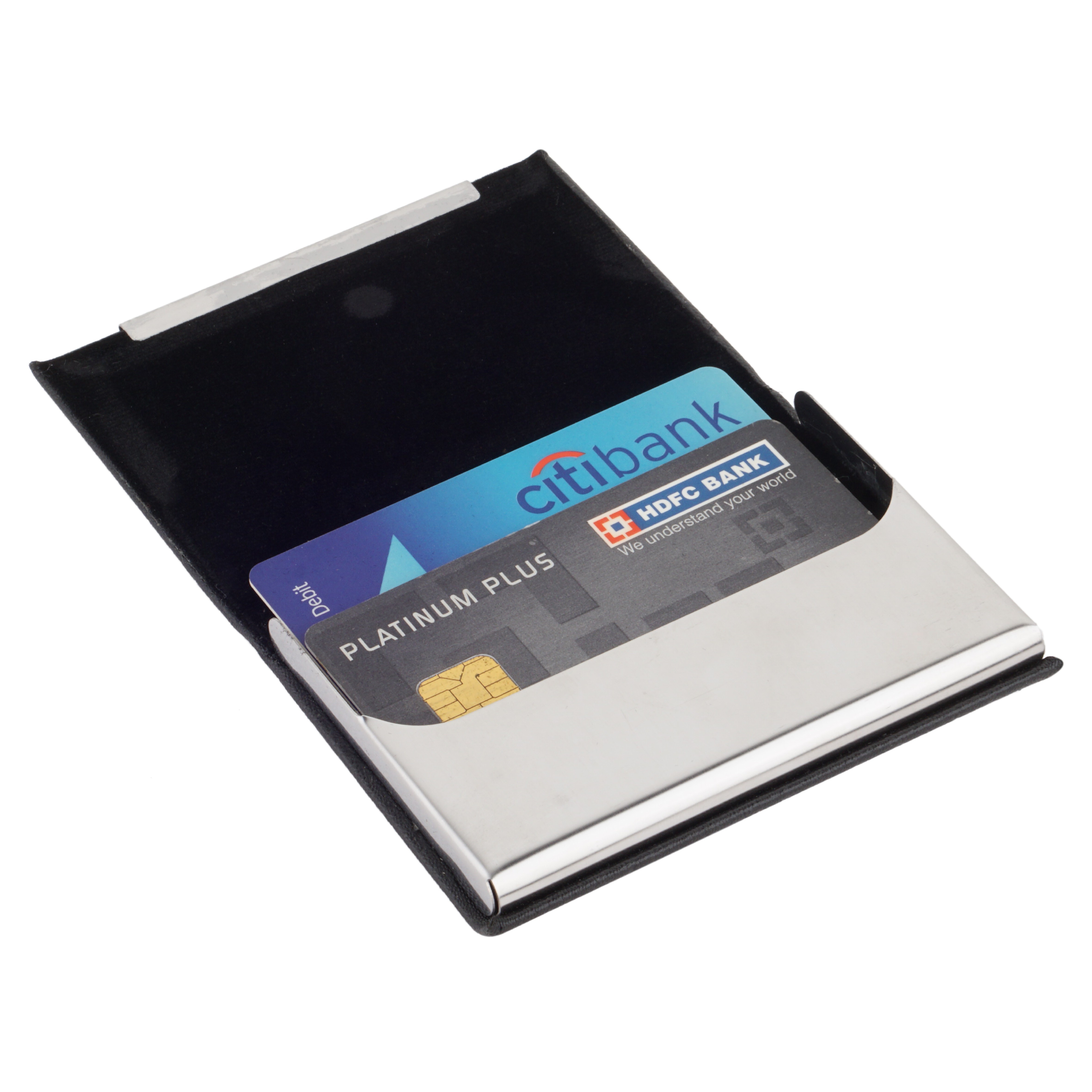 Stainless Steel Business Card Holder CH 09 Long Plate