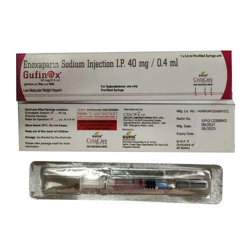 40mg Enoxaparin Sodium Injection IP
