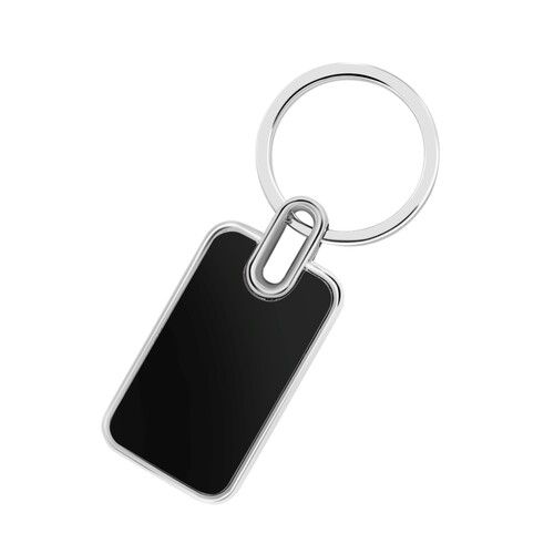 Metal Keychain with Black Mirror Finish KC 02