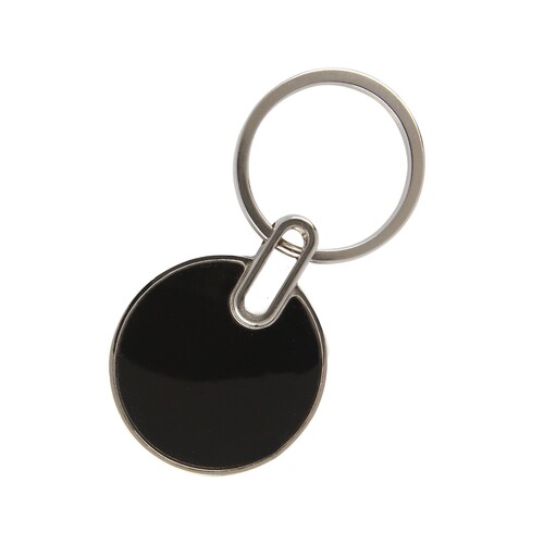 Metal Keychain with Black Mirror Finish KC 03