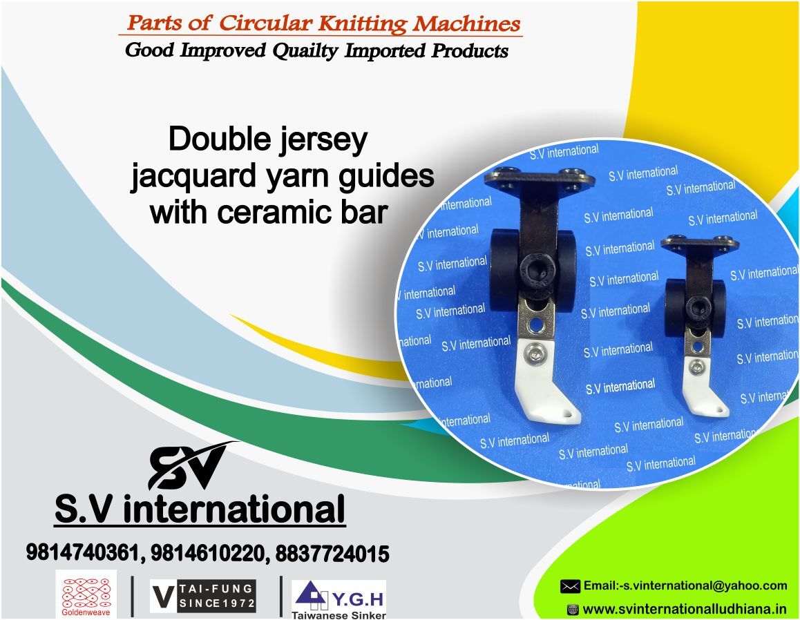 Double Jersey Jacquard Yarn Guide with Ceramic Bar