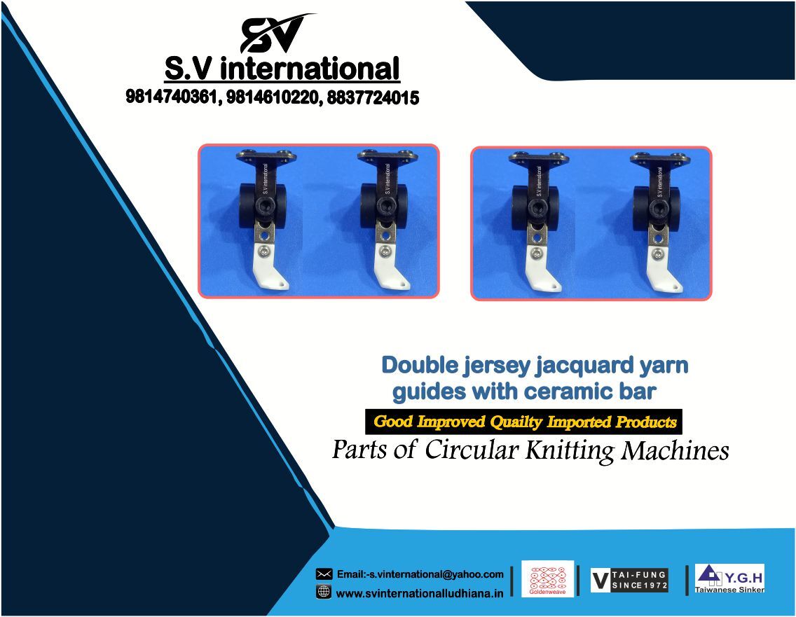 Double Jersey Jacquard Yarn Guide with Ceramic Bar