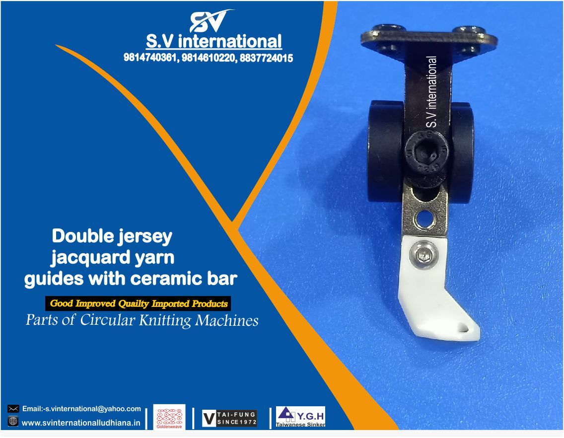 Double Jersey Jacquard Yarn Guide with Ceramic Bar