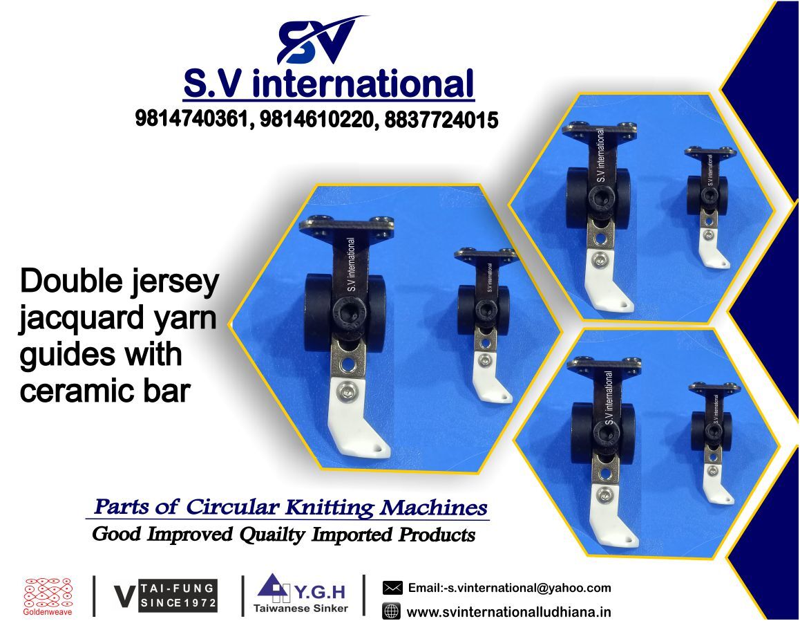 Double Jersey Jacquard Yarn Guide with Ceramic Bar