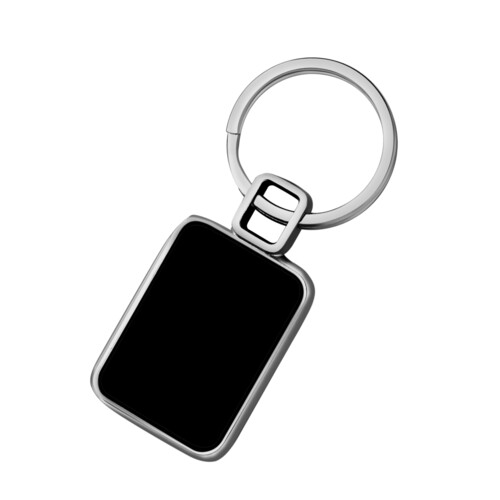 Metal Keychain with Black Mirror Finish KC 04