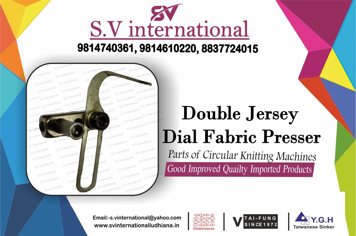 Double Jersey Dial Fabric Presser