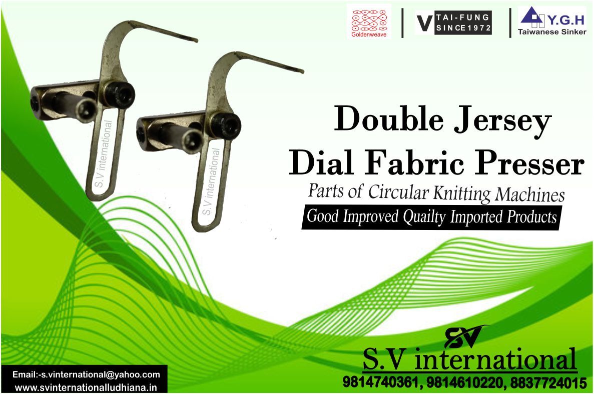Double Jersey Dial Fabric Presser