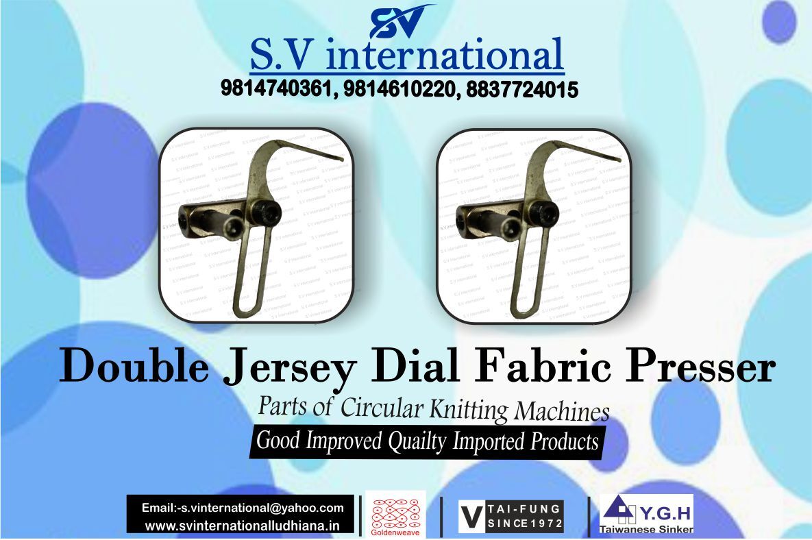 Double Jersey Dial Fabric Presser