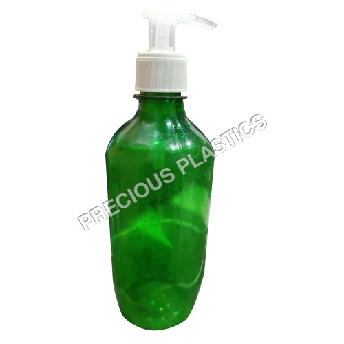 Plastic 500Ml Green Pet Bottle With Pump