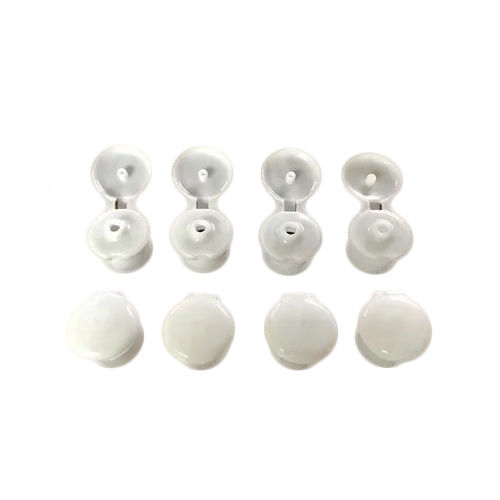 White 28Mm Plastic Flip Top Cap