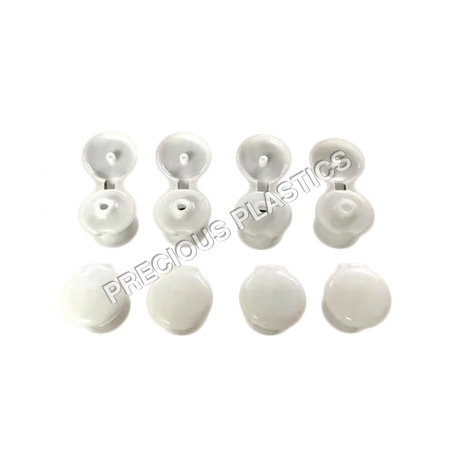 White 28Mm Plastic Flip Top Cap