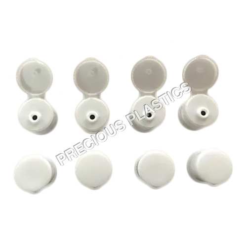 25Mm Plastic Flip Top Cap - Color: White