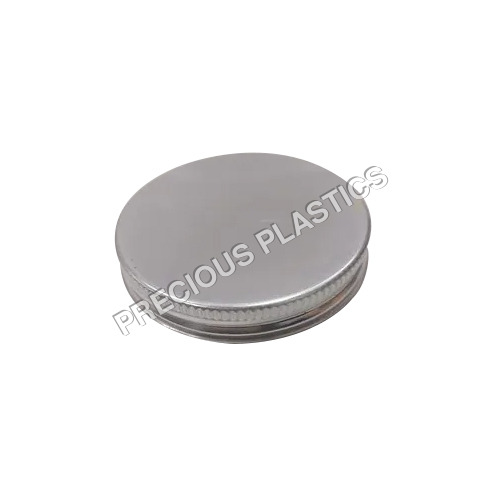 Silver Aluminium Round Cap