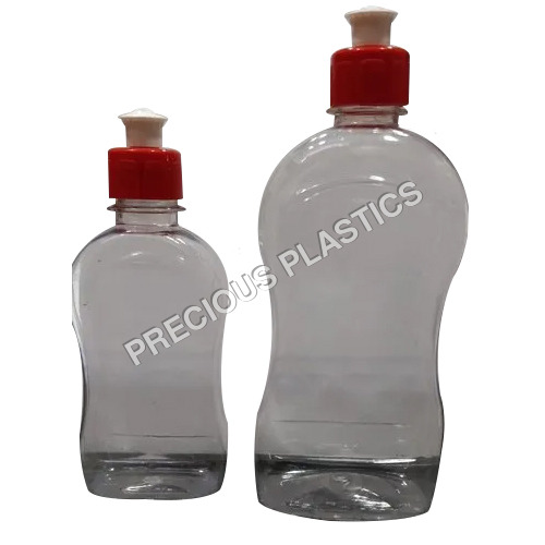 Transparent Plastic Dishwash Bottle