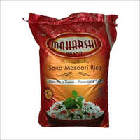 Printed Bopp Rice Bag - 16x20 Inches, Multicolor | Moisture Proof, Laminated, Recyclable, Glossy Flexographic Print, 10 Kg Capacity