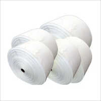 Pp Woven Fabric Bag Roll - 19x36 Inches, White | Waterproof, Plain Texture, Industrial Use