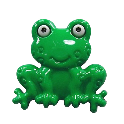 Nylon Frog Design Button