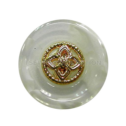 White-golden Bd6424-rg Abs Button For Garments