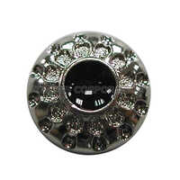 BX3703 ABS Shiny Electric Plated Button With Epoxy