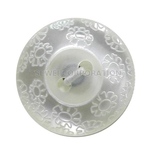 White Bp8066 Polyester Button For Garments