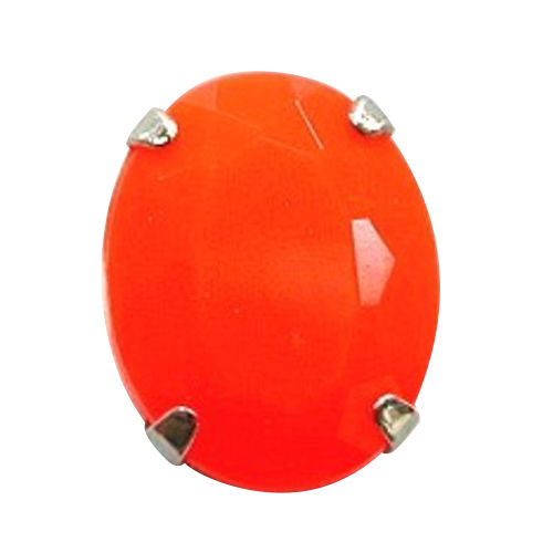 BQ1304 Colored Acrylic Stone Button With Prong Base